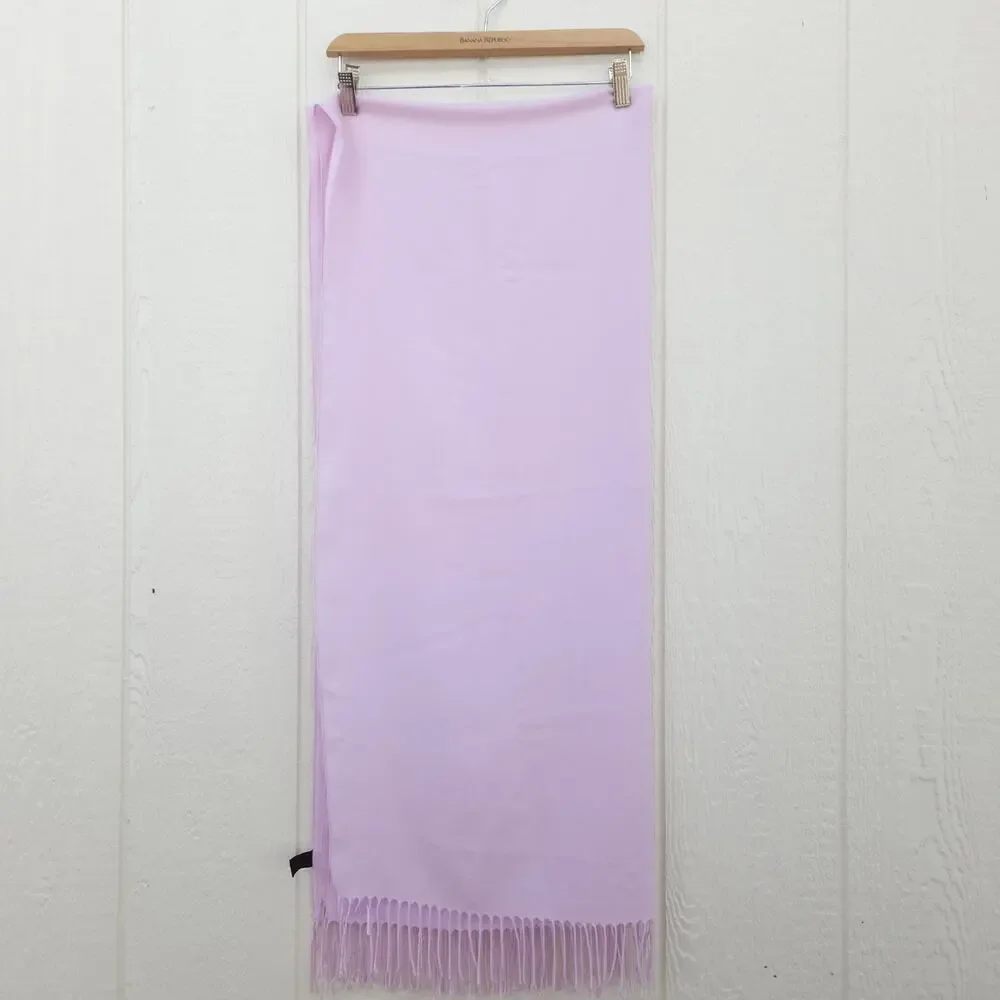 PASHMINA Scarf Poly Viscose Blend Shawl Wrap Lavender Travel Cruise Italy 74x31